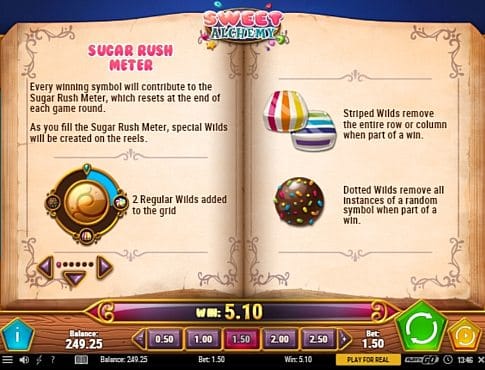 Игровой бонус в слоте Sweet Alchemy